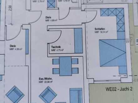 Erstbezug mit Terrasse 2 ZKB Neubauwohnung barrierefrei