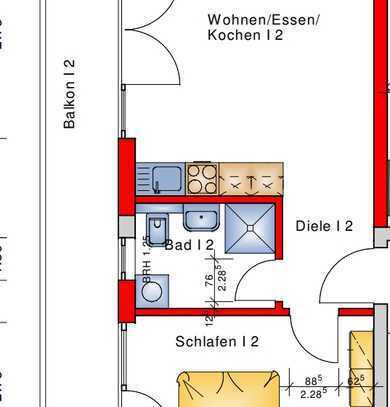 Provisionsfrei! Erstbezug! Exklusive Wohnung mit Balkon und Tageslichtbad in zentraler Lage - Worms