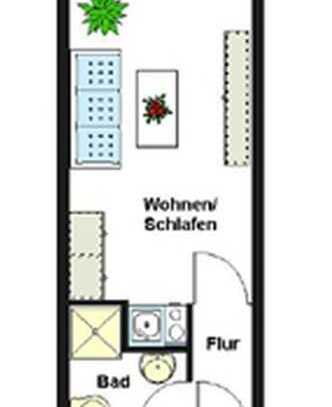 1-Zimmer-Apartment inkl. TG-Stellplatz in zentraler und ruhiger Lage - provisionsfrei