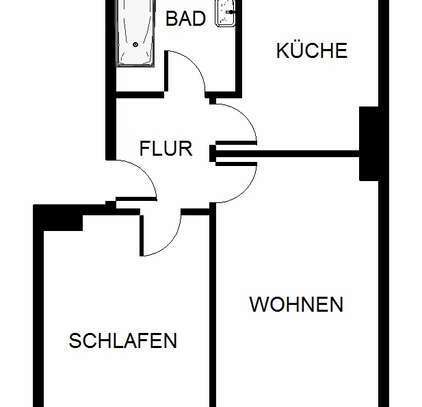 Kuschelige 2 Zimmerwohnung sucht nettes Pärchen oder Single!