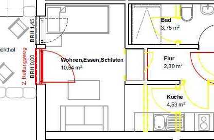 Schnuckelige 1-Zimmerwohnung / gut vermietet
