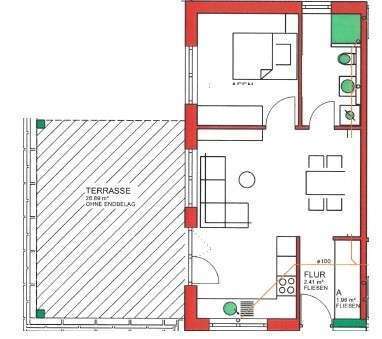 * NEUBAU* Zum Erstbezug - Stilvolle 2-Zimmer-Wohnung mit großer Terrasse und EBK in Murrhardt