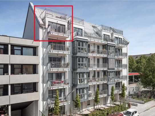 ZWISCHENMIETE Stilvolle 3-Raum-Maisonette-Wohnung mit lux. Innenausstattung mit Balkon, EBK, Stellp