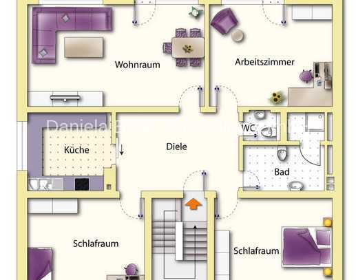 Top ausgestattete und modernisierte 4 Zimmerwohnung mit 2 Stellplätzen, Wallbox und Sonnenbalkon