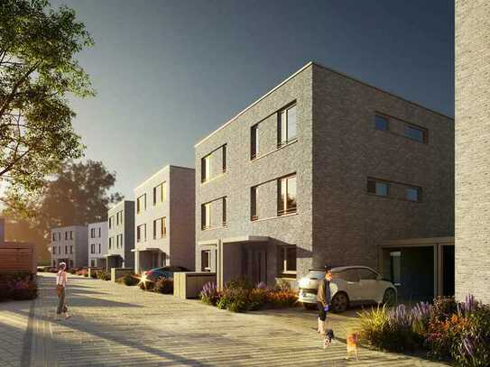 Nachhaltig, modern, urban – großz. Doppelhaushälfte, 6,5 Zimmer, gehob. Ausstattung, Carport, Garten