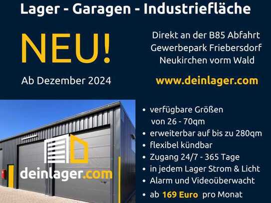 Lager - XL Garage - Industriefläche 15 Minuten von Passau