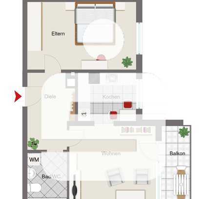 Tolle 2-Zi.-Wohnung in zentraler Stadtlage