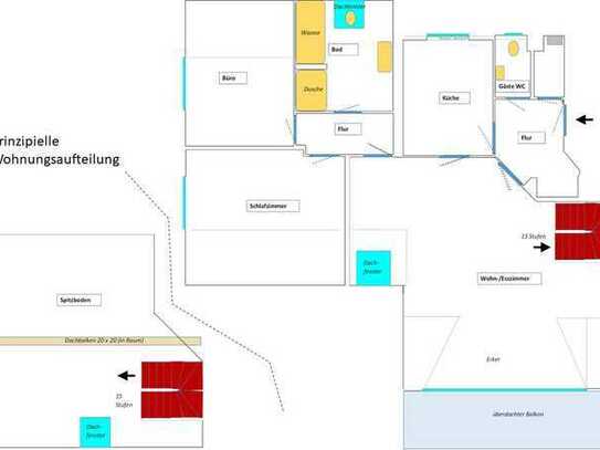 Ansprechende 3-Zimmer-Wohnung im 1. OG eines 4-Parteien-Hauses in Gummersbach Windhagen