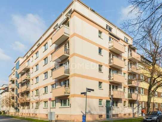 Vermietete Einzimmerwohnung mit Balkon und Einbauküche in gepflegtem Haus