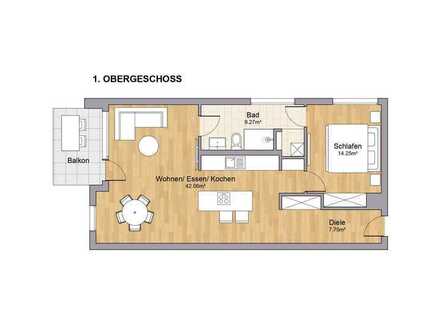 2-Zimmer Wohnung mit Bad en Suite (Wohnungstyp 7)