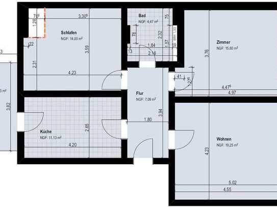 Nur für Kapitalanleger! ETW mit Balkon und Stellplatz in Schleußig!