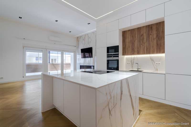 Exklusive 4-Zimmer-Penthouse mit Dachterrasse, Smart-Home-System am Frankfurter Bogen