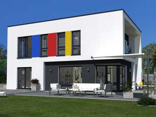 BAUHAUS-ARCHITEKTUR IN OKAL-DESIGN MIT WINTERZAUBER