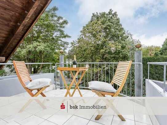 Freie Dachgeschosswohnung mit Balkon am Waldrand in Wendenschloss