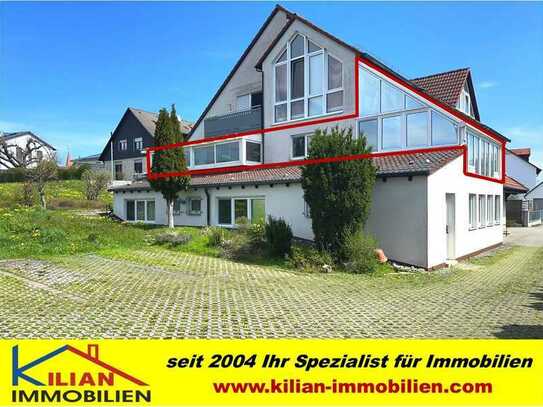 KILIAN IMMOBILIEN! EXKLUSIVE 4 ZI. ETW MIT 203 M² IM 3-PART.-H. IN ABENBERG! DOPPELGARAGE * EBK