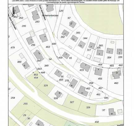 Hilchenbach Vormwald, herrliches Grundstück in Aussichtslage, sofort bebaubar.