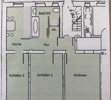 Schöne, zweckmäßige 3-Zimmer-Wohnung mit Balkon in Nürnberg