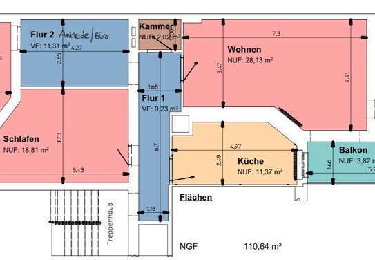 Wunderschöne 3-Zimmer-Wohnung mit Balkon und EBK nahe Helmholtzplatz