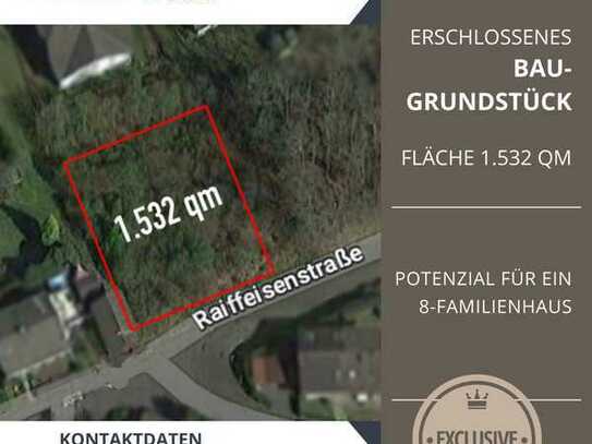 attraktives erschlossenes Baugrundstück mit 1.532 m² & traumhaften Blick über die Gemeinde Betzdorf
