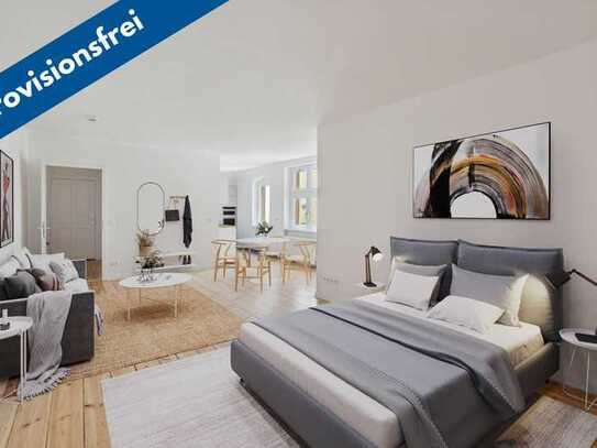 •PROVISIONSFREI! ERSTBEZUG NACH SANIERUNG, große 1-Zimmer-Wohnung unweit der Wilmersdorfer Str.! •