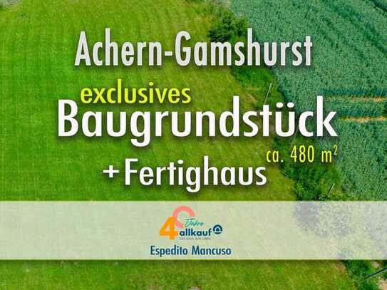 🟩 EXKLUSIVES BAUGRUNDSTÜCK 🟩 ca. 480 qm - in ruhiger Wohnlage in Gamshurst