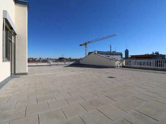 Penthouse nähe HBF mit einer der größten Dachterrassen Augsburgs