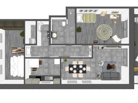 Freundliche 3,5-Zimmer-Wohnung mit Balkon und Einbauküche in Hoya
