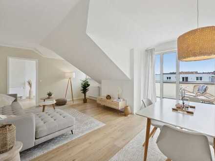 Neu sanierte 2-Zi. DG-Wohnung mit Dachterrasse und EBK