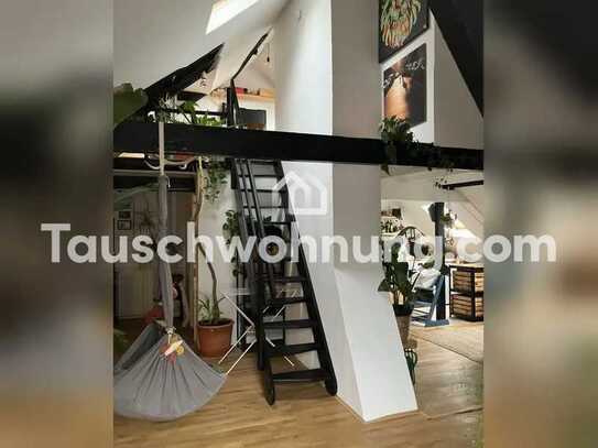 Tauschwohnung: Traumhaftes offenes Dachgeschoss-Maisonette