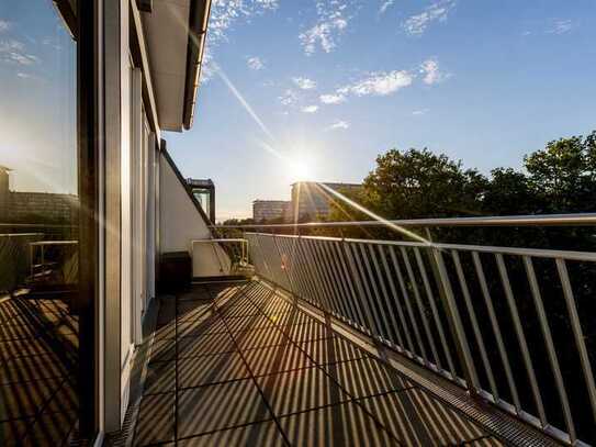 Gehobene Penthouse-Maisonette-Wohnung gegenüber der Parkallee