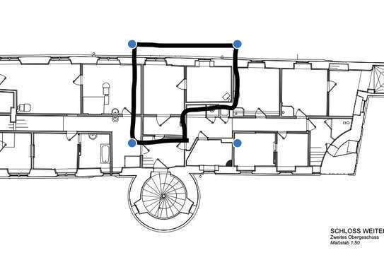 Helle 2-Zimmer-Wohnung, Schloss Weitersroda // inkl. Internet, Wasser/Strom/Parkplatz/Gartennutzung)