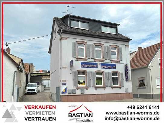 Der Mix machts: 3-Familienhaus mit Nebengebäuden und Halle in Worms-Horchheim!