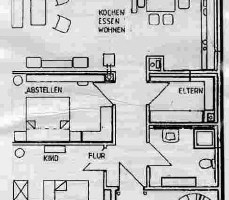 Attraktive 3-Zimmer-Wohnung mit Balkon und Einbauküche in Rinnthal