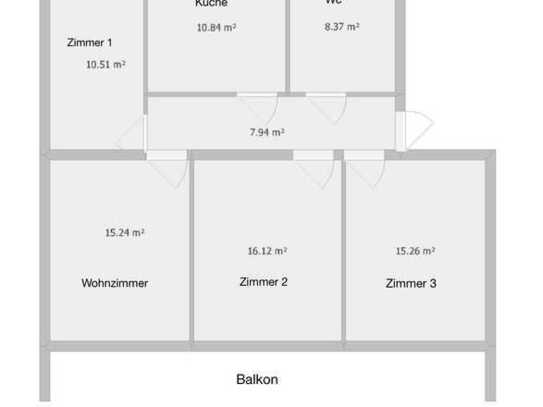 4 Zimmer Wohnung zu vermieten