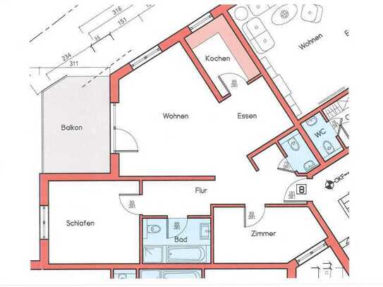 Neubau: Sehr schöne 3-Zimmer-Wohnung im 1. OG