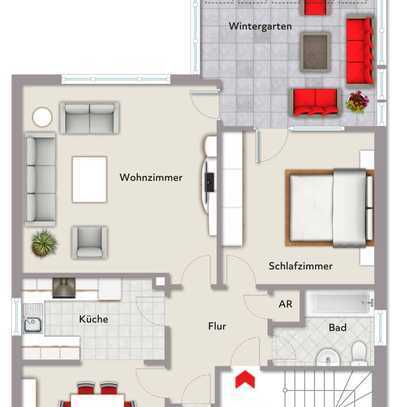 schöne 3-Zimmer-Wohnung mit Balkon in Hanau