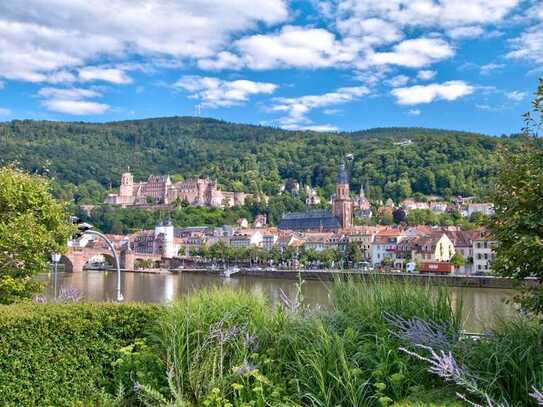 Einzigartige Wohnung mit Garten und Panoramablick auf das Heidelberger Schloss und den Neckar