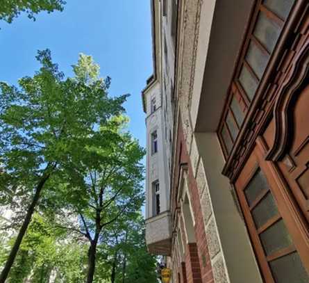 Süße Wohnung in ruhigem Hinterhaus mit Stellplatz in Leipzig-Gohlis