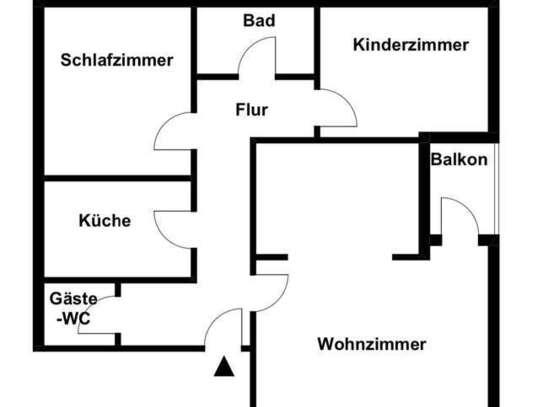 Vollständig renovierte 3-Raum-Wohnung mit Balkon und Einbauküche in Laatzen