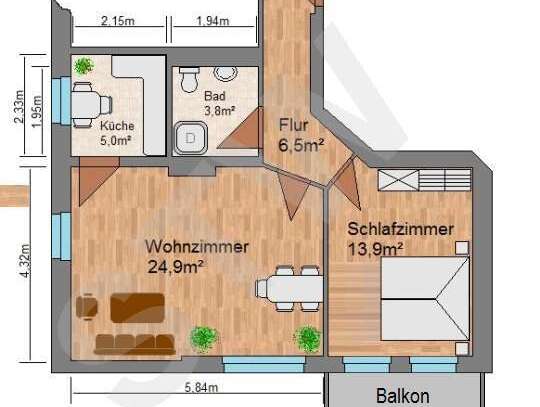 2-Raumwohnung im STADTFELD OST