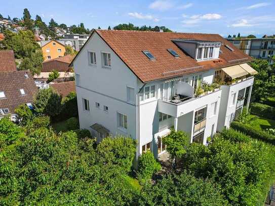 großzügige 5 Zimmer Maisonettewohnung 
ruhige, stadt- und seenahe Wohnlage mit Garten