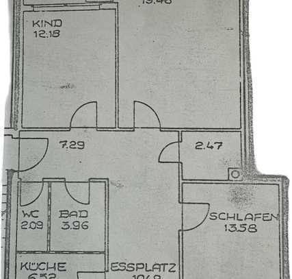 Befristet: Ruhige & helle 3-Zimmer-Wohnung mit Balkon & Tiefgarage – 2 Min. zur S-Bahn Iserbrook