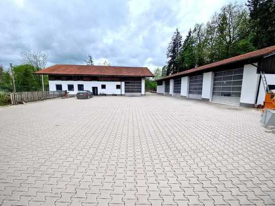 Gewerbeobjekt mit Werkstatt, Lager, Büro & Freifläche bei München