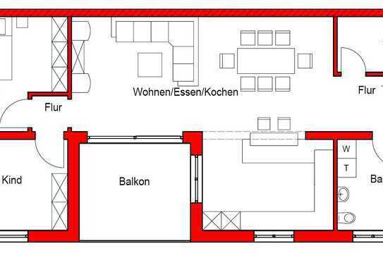 3-Zimmer-Wohnung mit Balkon in Haßfurt - ERSTBEZUG