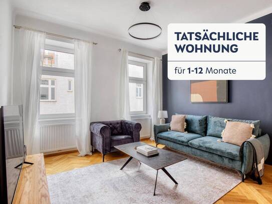 Frisch sanierte 3 Zi Altbau Wohnung im 2. Bezirk, U1 Taborstraße, Augarten (VIE367)