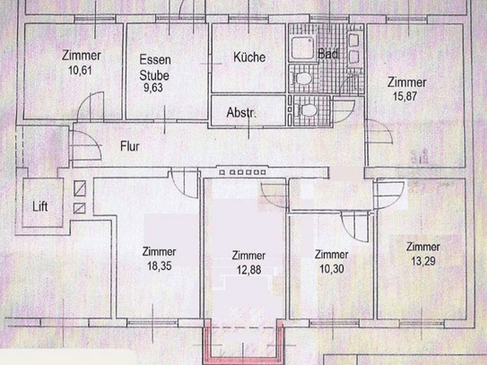 Privatverkauf: 6-Zimmer-Wohnung mit 3,4 % Rendite