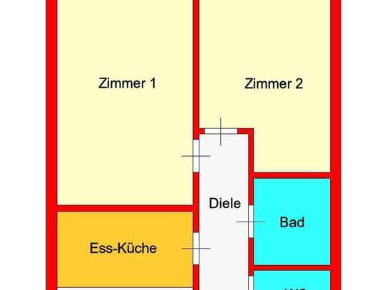 Provisionsfrei: großzügige 2-Zimmerwohnung - Nähe City-Park