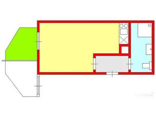 Provisionsfreie Garcionerre mit Balkon und Parkplatz bei UNI/Hilmteich