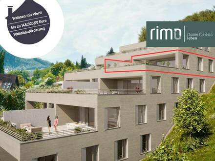 Wohnanlage "Hillside" - Traumhafte 3-Zimmerwohnung mit imposanter Terrasse - Top 19