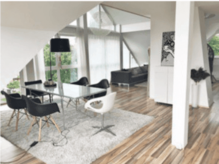 Suche Nachmieter für offene DG-Wohnung mit Galerie und Gartenmitbenützung
